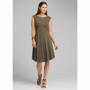 Prana Jola Sleeveless Midi Dress Slate Green